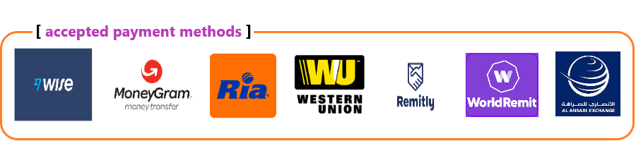 accepted payment methods